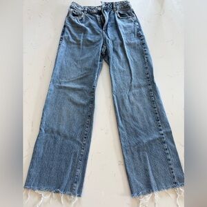 Classic Straight Light Blue Denim Jeans garage denim